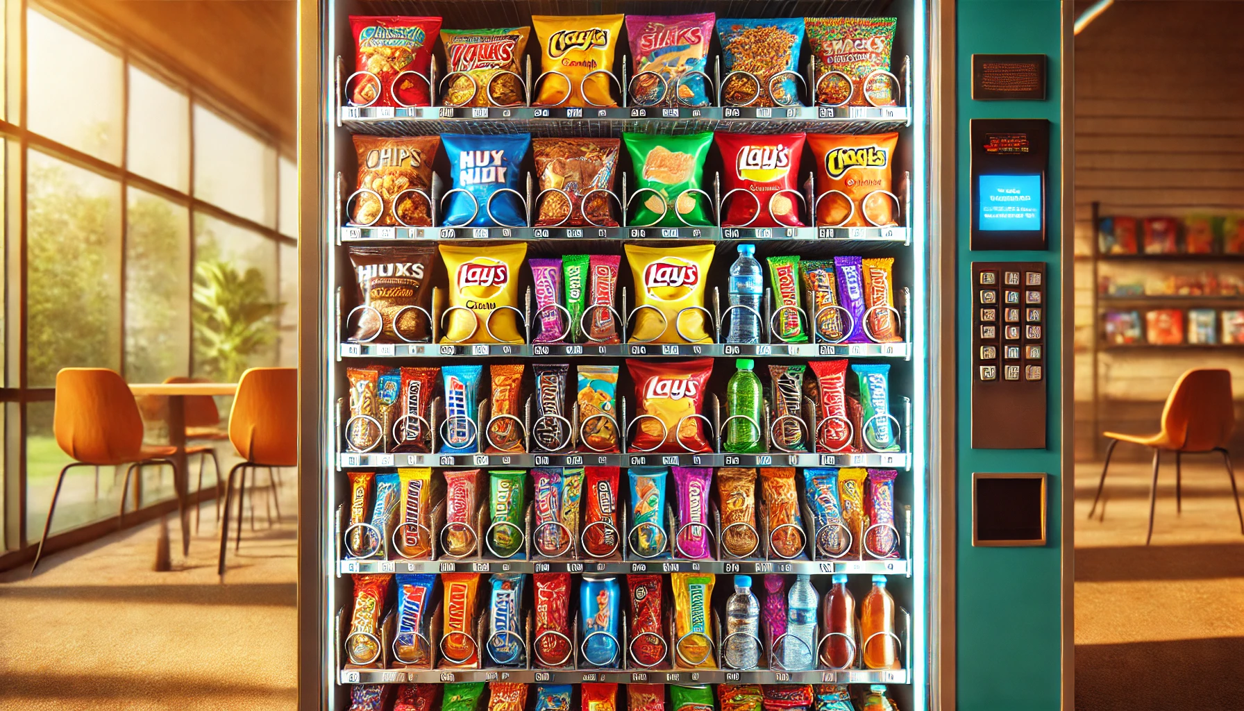 Vending Machine Filled with the Best Snacks