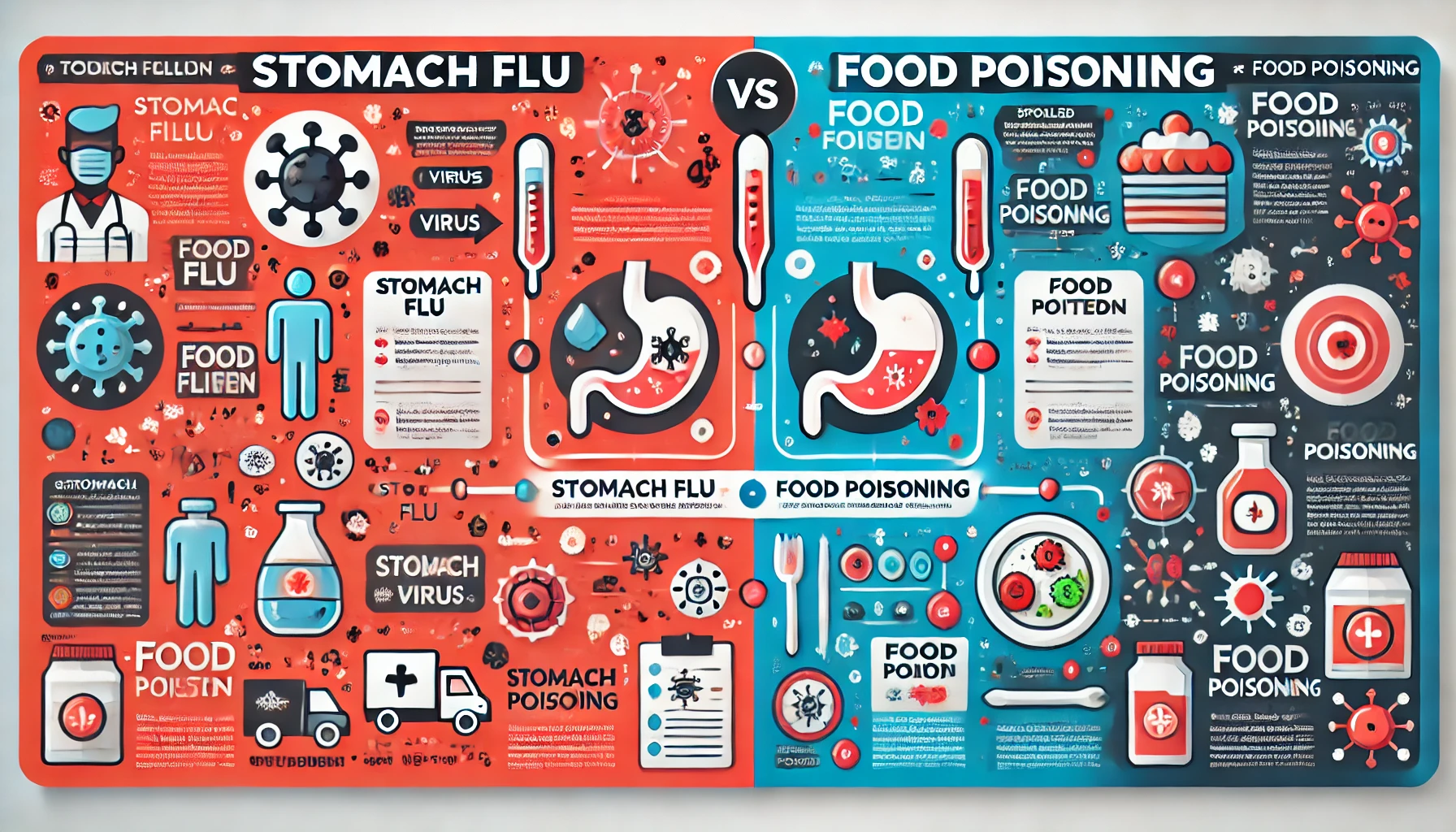 Food Poisoning vs Stomach Flu